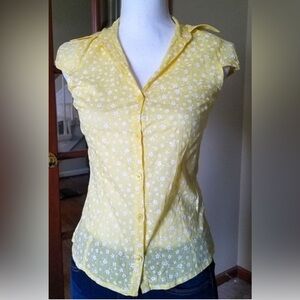 Terranova Short Sleeve Yellow Comfy Cotton Shirt from Italy